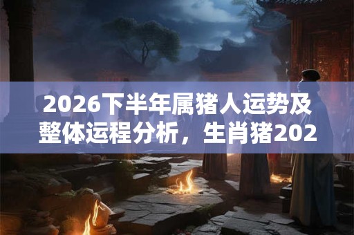 2026下半年属猪人运势及整体运程分析，生肖猪2026年运势好吗