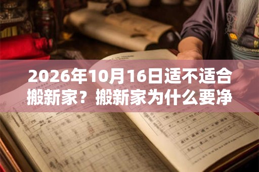 2026年10月16日适不适合搬新家？搬新家为什么要净宅？