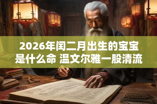 2026年闰二月出生的宝宝是什么命 温文尔雅一股清流