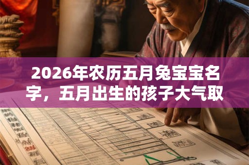 2026年农历五月兔宝宝名字，五月出生的孩子大气取名推荐