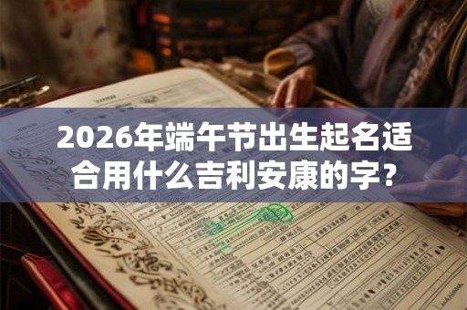 2026年端午节出生起名适合用什么吉利安康的字？