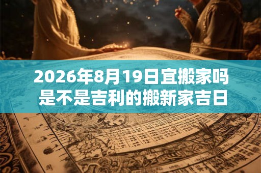 2026年8月19日宜搬家吗 是不是吉利的搬新家吉日 2026年8月19日宜搬家吗 是不是吉利的搬新家吉日