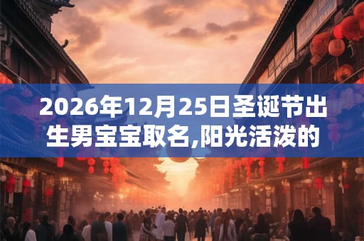 2026年12月25日圣诞节出生男宝宝取名,阳光活泼的男孩名字