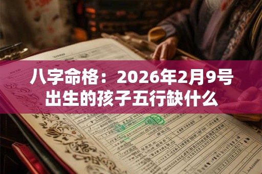 八字命格:2026年2月9号出生的孩子五行缺什么 八字命格:2026年2月9号出生的孩子五行缺什么