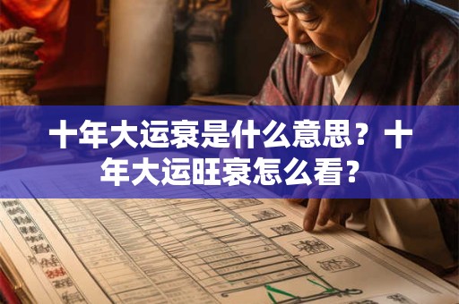 十年大运衰是什么意思?十年大运旺衰怎么看? 十年大运衰是什么意思?十年大运旺衰怎么看?