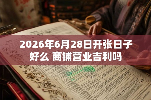 2026年6月28日开张日子好么 商铺营业吉利吗 2026年6月28日开张日子好么 商铺营业吉利吗