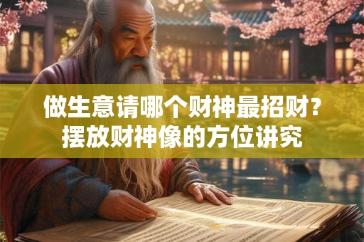 做生意请哪个财神最招财？摆放财神像的方位讲究