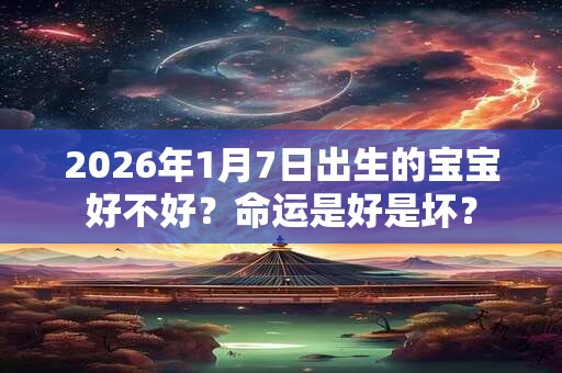 2026年1月7日出生的宝宝好不好？命运是好是坏？