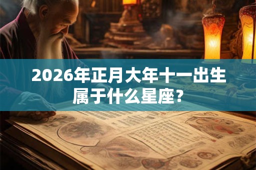 2026年正月大年十一出生属于什么星座? 2026年正月大年十一出生属于什么星座?