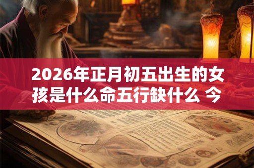 2026年正月初五出生的女孩是什么命五行缺什么 今日生财运亨通