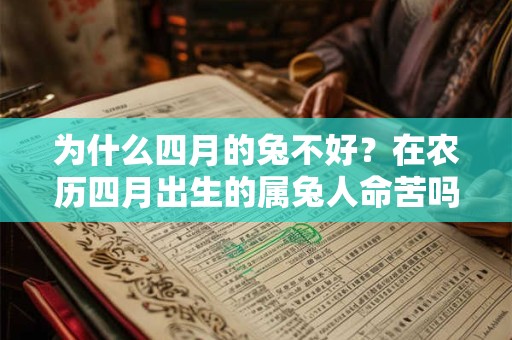 为什么四月的兔不好？在农历四月出生的属兔人命苦吗