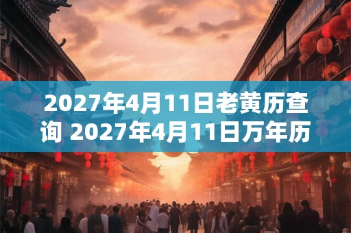 2027年4月11日老黄历查询 2027年4月11日万年历黄道吉日 2027年4月11日老黄历查询 2027年4月11日万年历黄道吉日