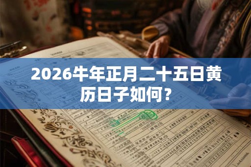 2026牛年正月二十五日黄历日子如何？