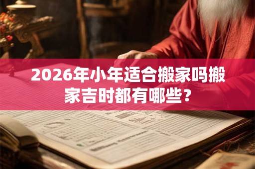 2026年小年适合搬家吗搬家吉时都有哪些？