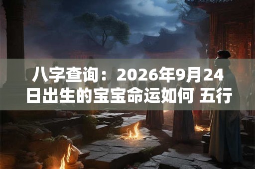 八字查询：2026年9月24日出生的宝宝命运如何 五行缺什么