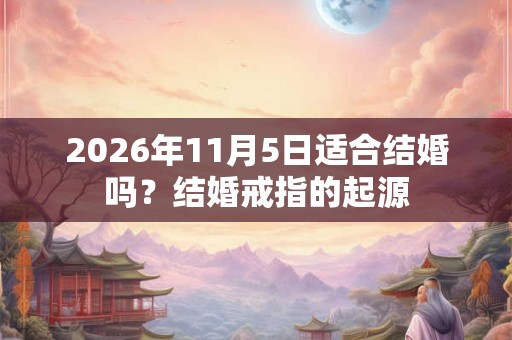 2026年11月5日适合结婚吗？结婚戒指的起源