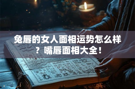 兔唇的女人面相运势怎么样？嘴唇面相大全！