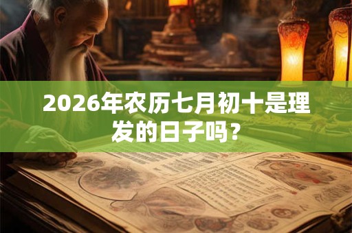 2026年农历七月初十是理发的日子吗？