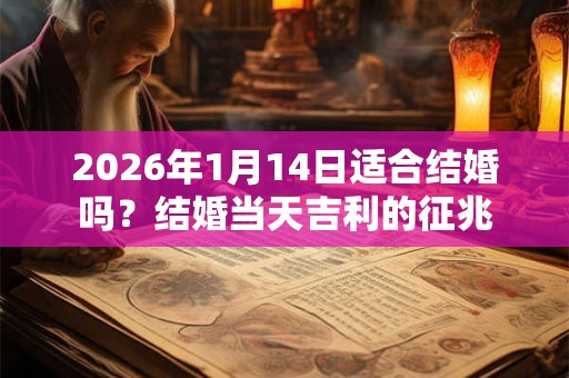 2026年1月14日适合结婚吗?结婚当天吉利的征兆 2026年1月14日适合结婚吗?结婚当天吉利的征兆