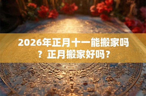 2026年正月十一能搬家吗?正月搬家好吗? 2026年正月十一能搬家吗?正月搬家好吗?
