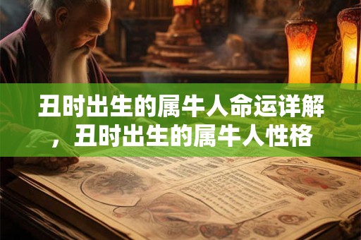 丑时出生的属牛人命运详解，丑时出生的属牛人性格