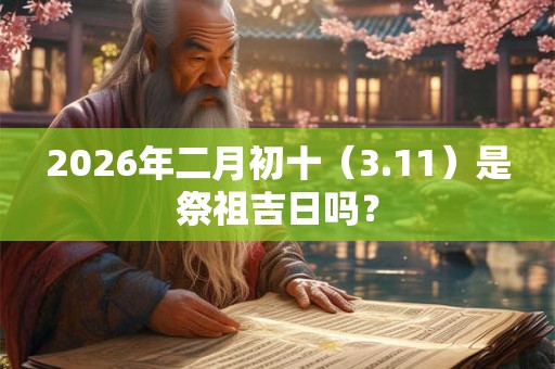 2026年二月初十（3.11）是祭祖吉日吗？