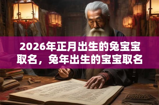 2026年正月出生的兔宝宝取名，兔年出生的宝宝取名注意事项