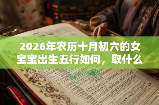 2026年农历十月初六的女宝宝出生五行如何，取什么名字吉利？