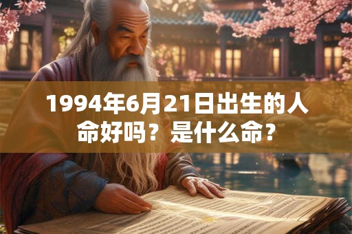 1994年6月21日出生的人命好吗?是什么命? 1994年6月21日出生的人命好吗?是什么命?