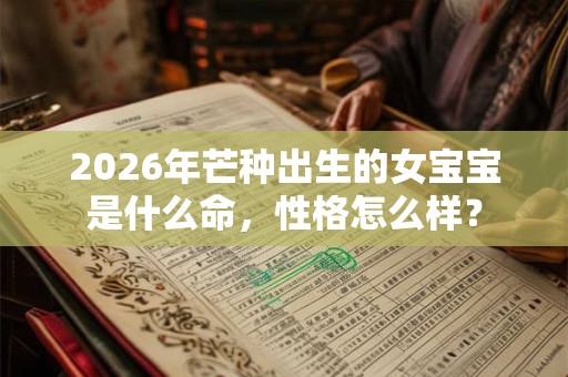 2026年芒种出生的女宝宝是什么命，性格怎么样？