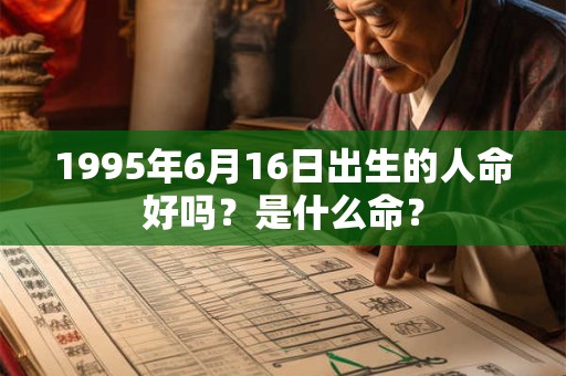 1995年6月16日出生的人命好吗?是什么命? 1995年6月16日出生的人命好吗?是什么命?