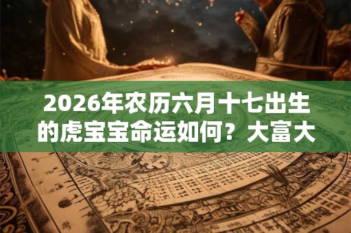 2026年农历六月十七出生的虎宝宝命运如何？大富大贵吗？
