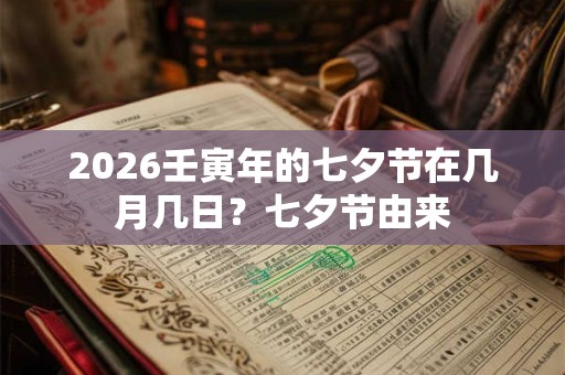 2026壬寅年的七夕节在几月几日？七夕节由来