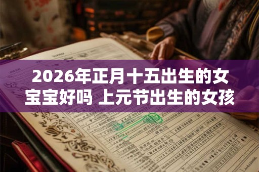 2026年正月十五出生的女宝宝好吗 上元节出生的女孩好吗