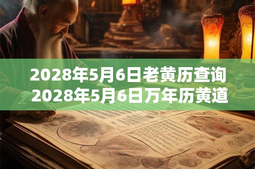 2028年5月6日老黄历查询 2028年5月6日万年历黄道吉日