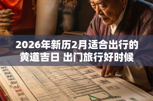 2026年新历2月适合出行的黄道吉日 出门旅行好时候