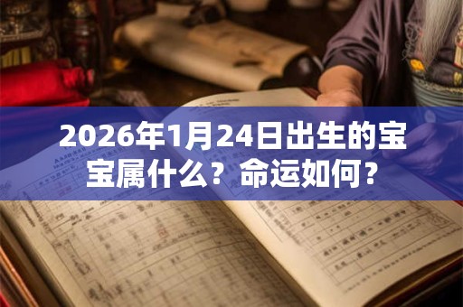 2026年1月24日出生的宝宝属什么？命运如何？