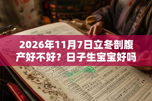 2026年11月7日立冬剖腹产好不好？日子生宝宝好吗？