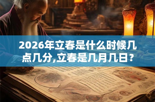 2026年立春是什么时候几点几分,立春是几月几日？
