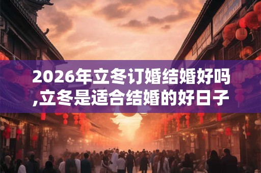 2026年立冬订婚结婚好吗,立冬是适合结婚的好日子吗? 2026年立冬订婚结婚好吗,立冬是适合结婚的好日子吗?