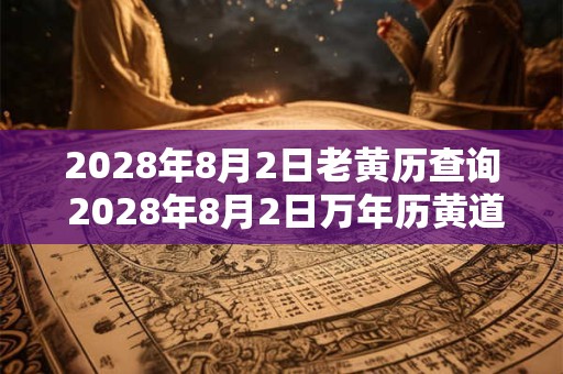 2028年8月2日老黄历查询 2028年8月2日万年历黄道吉日 2028年8月2日老黄历查询 2028年8月2日万年历黄道吉日