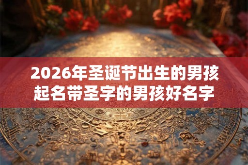 2026年圣诞节出生的男孩起名带圣字的男孩好名字
