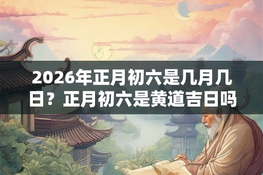 2026年正月初六是几月几日？正月初六是黄道吉日吗？