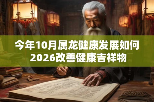 今年10月属龙健康发展如何 2026改善健康吉祥物 今年10月属龙健康发展如何 2026改善健康吉祥物
