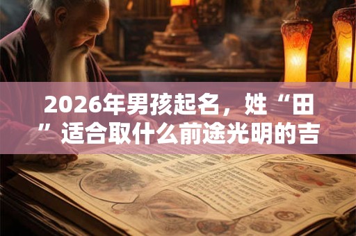 2026年男孩起名,姓“田”适合取什么前途光明的吉利名字? 2026年男孩起名,姓“田”适合取什么前途光明的吉利名字?