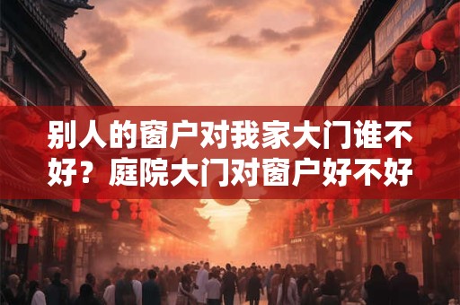 别人的窗户对我家大门谁不好?庭院大门对窗户好不好? 别人的窗户对我家大门谁不好?庭院大门对窗户好不好?