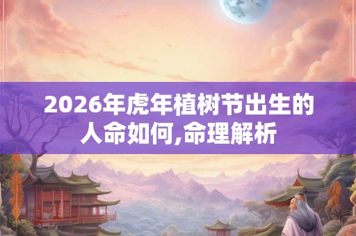 2026年虎年植树节出生的人命如何,命理解析