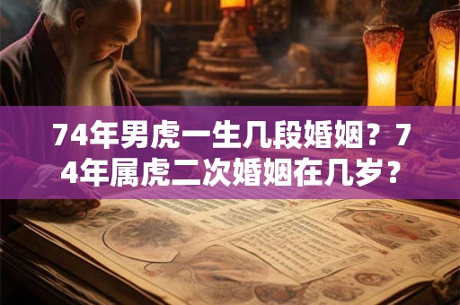 74年男虎一生几段婚姻？74年属虎二次婚姻在几岁？