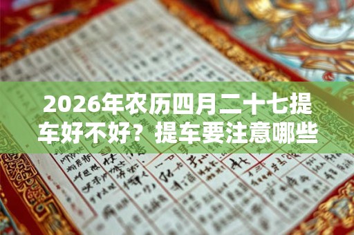 2026年农历四月二十七提车好不好？提车要注意哪些事项？