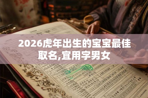 2026虎年出生的宝宝最佳取名,宜用字男女